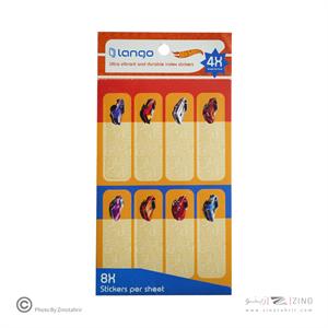 برچسب اسم فانتزی 4برگی لانگو طرح هات ویلز